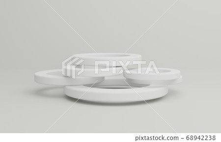 Circular abstract 3DCG image background 68942238