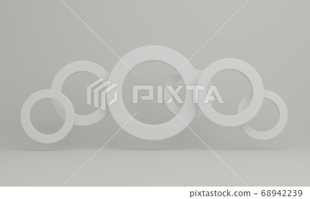 Circular abstract 3DCG image background 68942239
