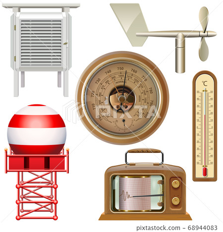 Vector Meteorological Equipment Icons 68944083