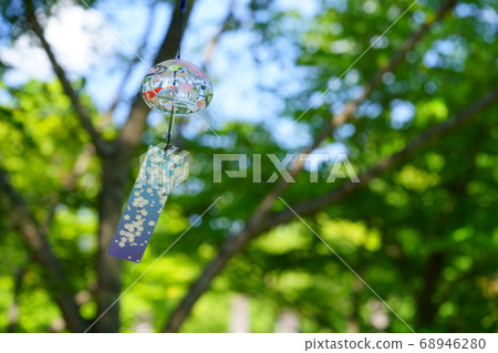 Wind chimes at the garden Wind chimes at the garden 68946280