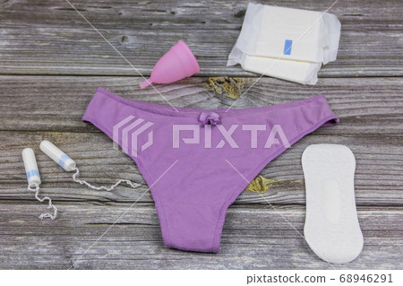 Women's panties with menstrual cups, sanitary pads Women's panties with menstrual cups, sanitary pads 68946291