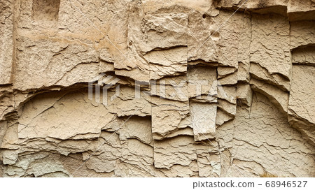 Volcanic rock landscape, stone cave houses at Zelve Valley in Cappadocia, Turkey Volcanic rock landscape, stone cave houses at Zelve Valley in Cappadocia, Turkey 68946527