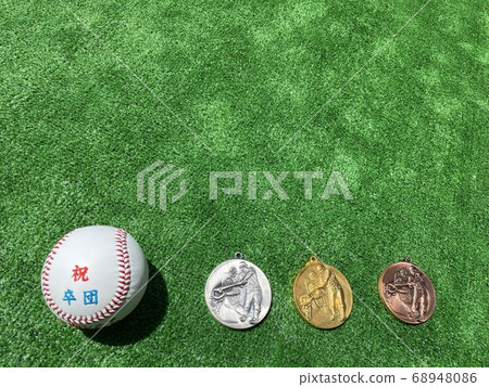 Graduation baseball 68948086