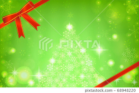 Christmas tree with sparkling snowflakes 68948220