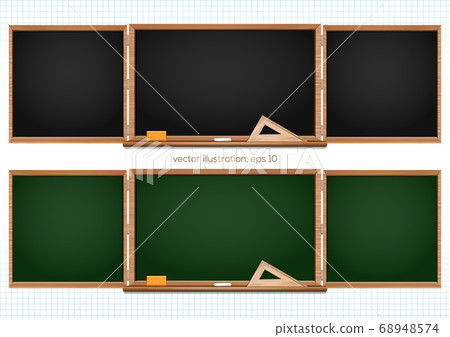Chalkboard black and green. Back to school 68948574