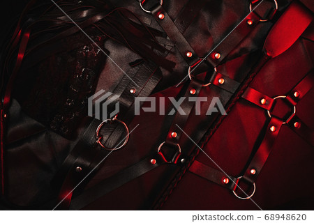 eather whip, choker and belt for BDSM sex eather whip, choker and belt for BDSM sex 68948620