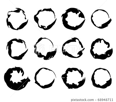 日本圓線素材集 68948711