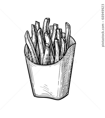 Discover 81+ french fries sketch best - seven.edu.vn