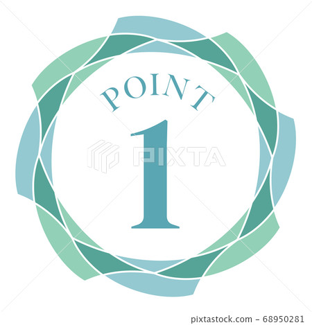 Point 1 mark - Stock Illustration [68950281] - PIXTA