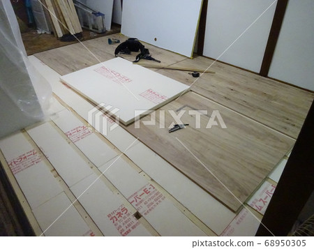 Floor renovation work 68950305