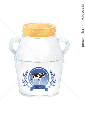 Illustration material Illustration of milk bottle 68950348