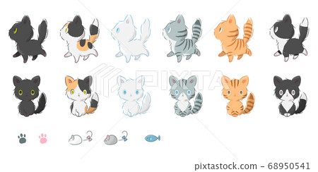 Fluffy cat set Fluffy cat set 68950541