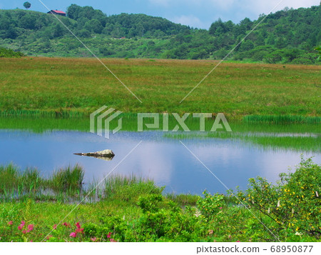 夏天的八shima原濕地:鬼塚的鷹峰盡收眼底 夏天的八shima原濕地:鬼塚的鷹峰盡收眼底 68950877