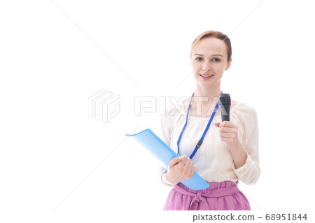 Young business woman to moderate Young business woman to moderate 68951844