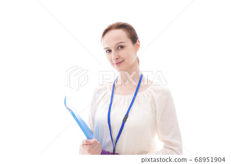 Young business woman with a smile Young business woman with a smile 68951904