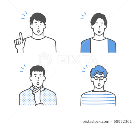 Men icon set 68952361