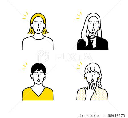 Women icon set 68952373