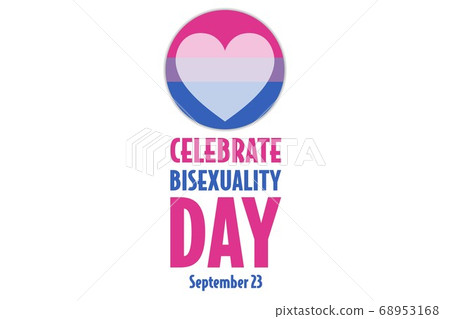 Celebrate Bisexuality Day. Holiday concept.... - Stock Illustration