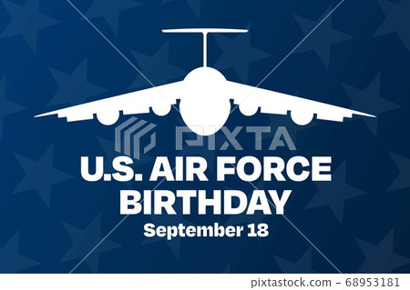 U.S. Air Force Birthday. September 18. Holiday... - Stock Illustration ...