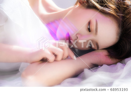Female colorful beauty 68953193