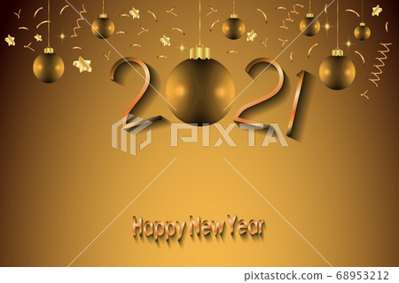 2021 Happy New Year background for your seasonal invitations, festive posters, greetings cards. 2021 Happy New Year background for your seasonal invitations, festive posters, greetings cards. 68953212