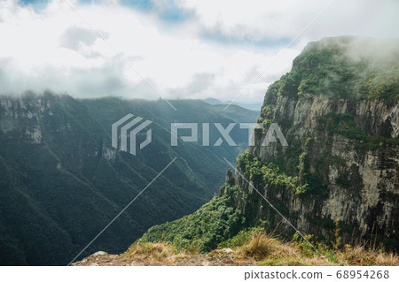 Fortaleza Canyon with rocky cliffs and forest 68954268