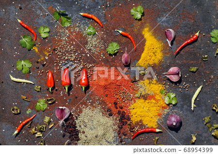 various spices various spices 68954399