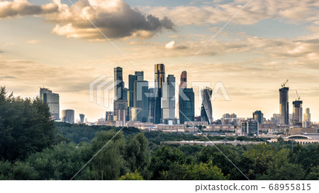 Moscow-City skyscrapers, Russia. Moscow-City skyscrapers, Russia. 68955815