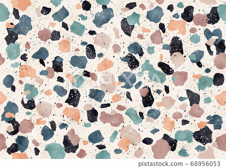 Colorful pattern with terrazzo texture 68956053
