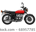 Red motorcycle 68957785