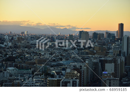 Evening view towards Ikebukuro from Bunkyo Civic Evening view towards Ikebukuro from Bunkyo Civic 68959185