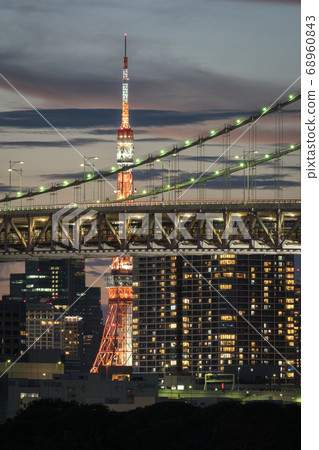 東京鐵塔和彩虹橋 東京鐵塔和彩虹橋 68960843