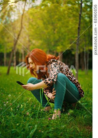 Woman mobile photography Woman mobile photography 68960856