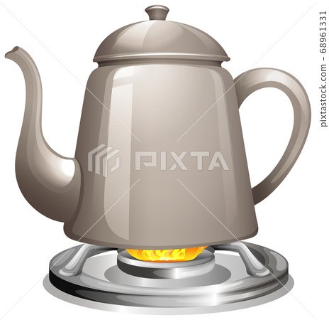 Boiling water on gas stove Boiling water on gas stove 68961331