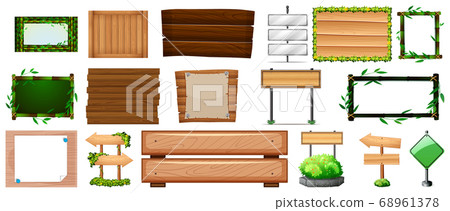 Set of various type of sign banner Set of various type of sign banner 68961378