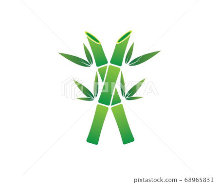 Bamboo with green leaf for your logo icon vector template Bamboo with green leaf for your logo icon vector template 68965831