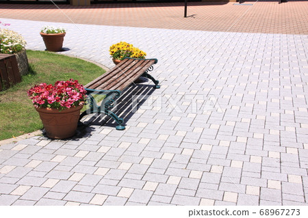 A landscape with a bench A landscape with a bench 68967273