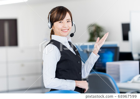 Operator, call center, suit, staff Operator, call center, suit, staff 68967599