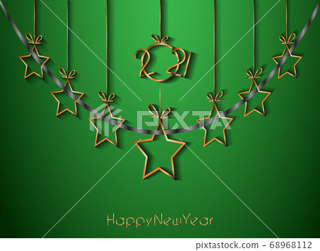 2021 Happy New Year background for your seasonal invitations, festive posters, greetings cards. 68968112