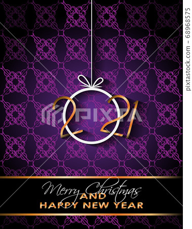 2021 Happy New Year background for your seasonal invitations, festive posters, greetings cards. 2021 Happy New Year background for your seasonal invitations, festive posters, greetings cards. 68968575