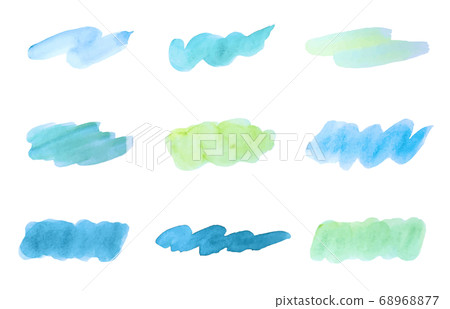 水彩背景/框架/畫筆/紋理/彩色/框架/線條/裝飾/裝飾 68968877