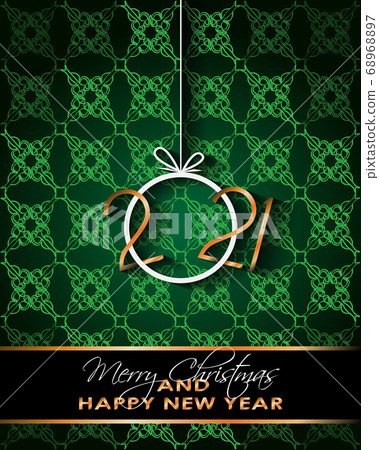 2021 Happy New Year background for your seasonal invitations, festive posters, greetings cards. 2021 Happy New Year background for your seasonal invitations, festive posters, greetings cards. 68968897