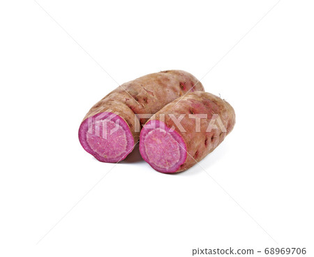 sweet purple potato isolated on a white background 68969706