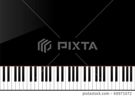 黑色鋼琴鍵盤黑色鋼琴音樂概念形象點檢的圖像 黑色鋼琴鍵盤黑色鋼琴音樂概念形象點檢的圖像 68971072