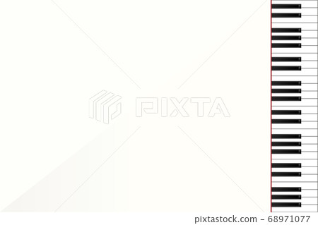 白色鋼琴鍵盤的圖像白色鋼琴音樂概念圖像點檢 68971077