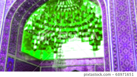in iran  and old antique mosque    minaret 68971651