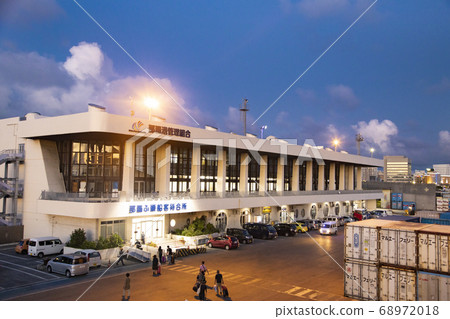 Naha Pier Passenger Waiting Area as seen from the ferry 68972018