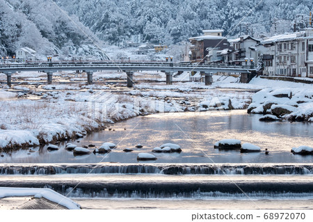 Misasa溫泉的雪景 Misasa溫泉的雪景 68972070