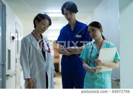 Tired healthcare worker Tired healthcare worker 68972706