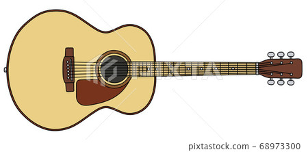 The classic accoustic guitar The classic accoustic guitar 68973300